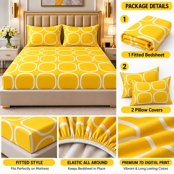 Elegant_Print_220_TC_Fitted_Floral_Print_Bedsheets_Multicolor_With_2_Pillow_Covers_(72x78x_Upto_8_Inches)_&_360_Degree_Elasticated