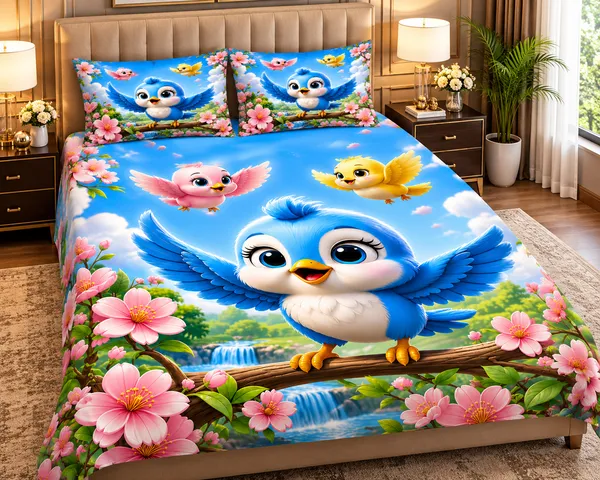 Floral_Bird_7d_Print_Flat_Double_Bedsheet_With_2_Pillow_Covers_(90x100_Inches)