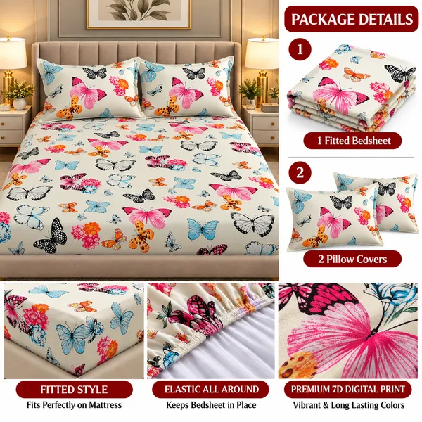 Elegant_Print_220_TC_Fitted_Floral_Print_Bedsheets_Multicolor_With_2_Pillow_Covers_(72x78x_Upto_8_Inches)_&_360_Degree_Elasticated