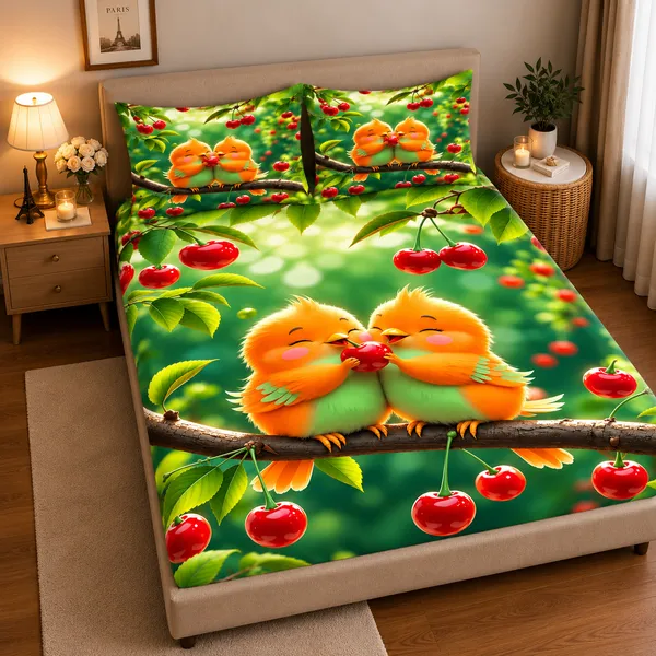Cherry_Bird_7d_Print_Flat_Double_Bedsheet_With_2_Pillow_Covers_(90x100_Inches)