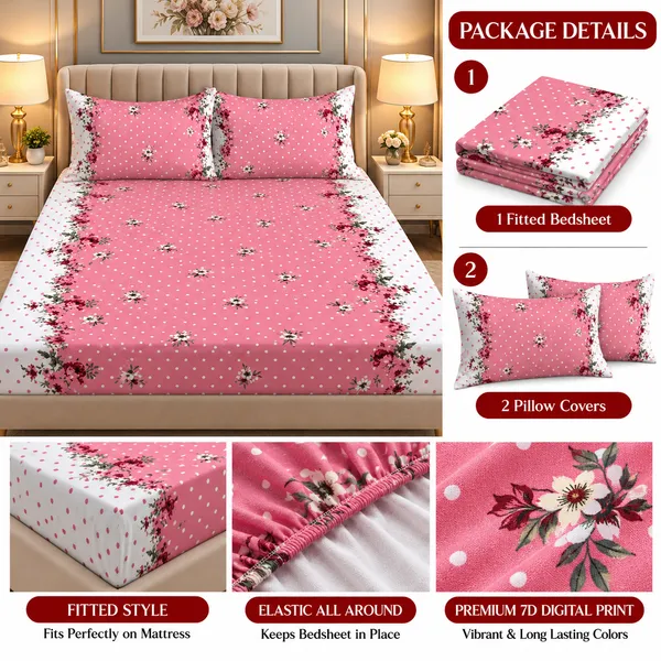 Elegant_Print_220_TC_Fitted_Floral_Print_Bedsheets_Multicolor_With_2_Pillow_Covers_(72x78x_Upto_8_Inches)_&_360_Degree_Elasticated