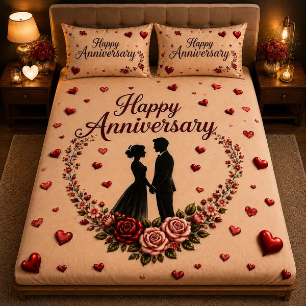 Happy_Anniversary_Floral_7d_Print_Flat_Double_Bedsheet_With_2_Pillow_Covers_(90x100_Inches)