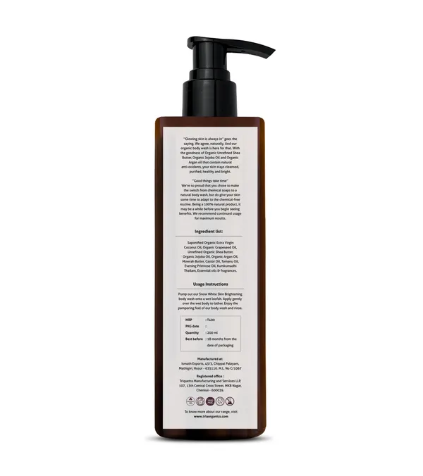 Snow_White:Shea_Butter_Argan_Oil_Jojoba_Oil_Body_Wash_Skin_Brightening_200Ml