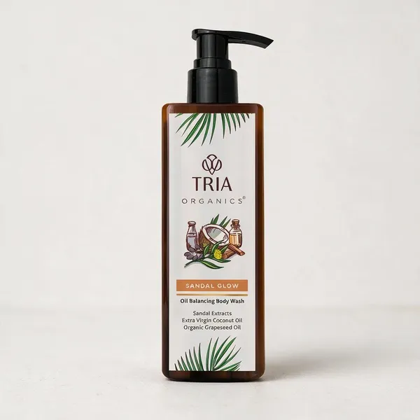Sandal_Glow:Sandalwood_Grapeseed_Coconut_Oil_Body_Wash_Oil_Balancing_200Ml