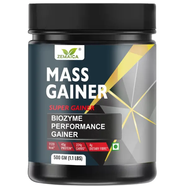 ZEMAICA_MASS_GAINER_,NaturalMuscle_Growth_&_Body_Weight,_Flavor_Banana,_Pack_of_1_(500GM)