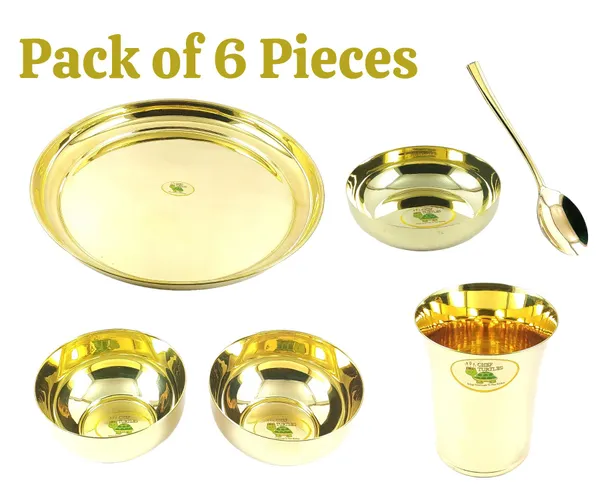 Brass_Traditional_Plain_Thali_Dinner_Set