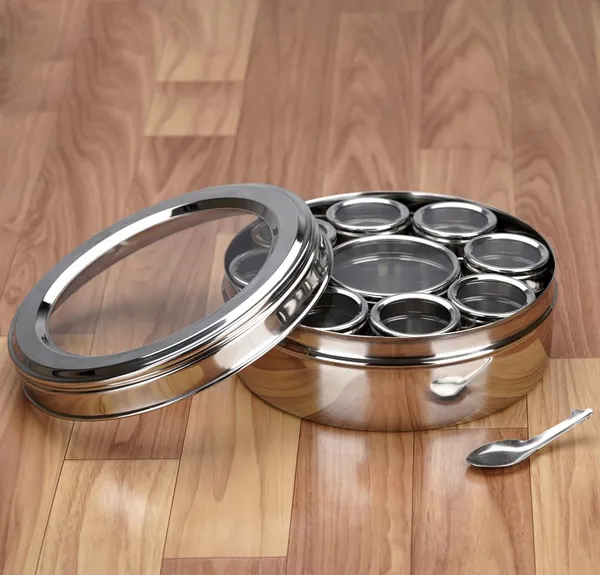 Stainless_Steel_Round_Spice_Box_With_Acrylic_Lids