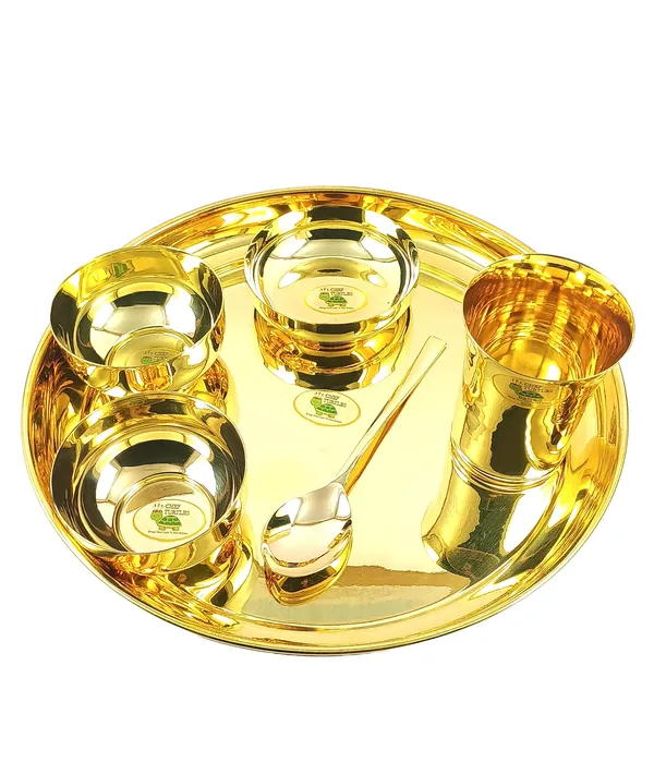 Brass_Traditional_Plain_Thali_Dinner_Set
