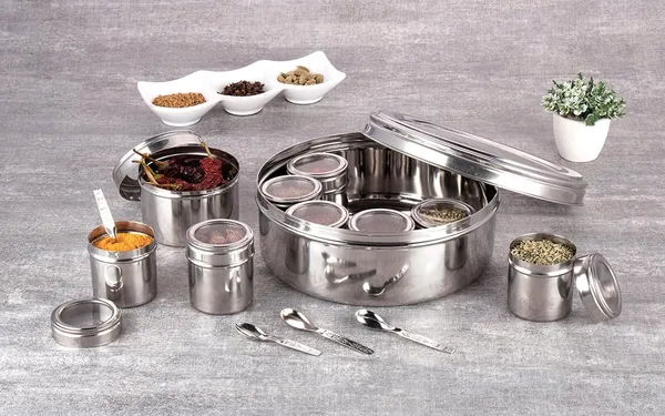 Stainless_Steel_Round_Spice_Box_With_Acrylic_Lids