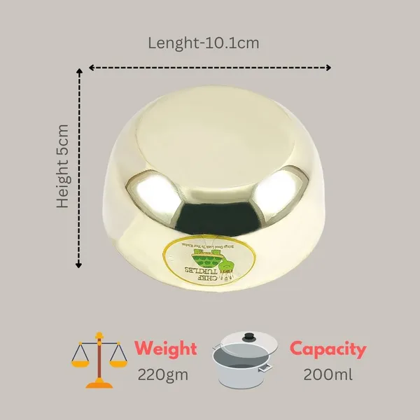 Stainless_Steel_Gold_Finish_Tree_Pattern_Bowl_With_Spoon