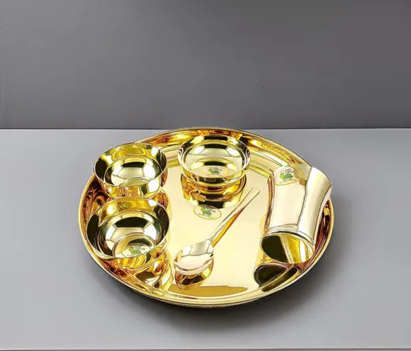 Brass_Traditional_Plain_Thali_Dinner_Set
