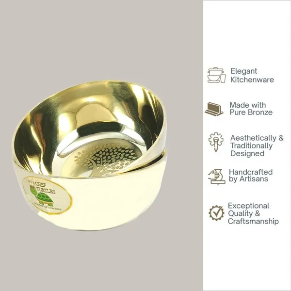 Stainless_Steel_Gold_Finish_Tree_Pattern_Bowl_With_Spoon