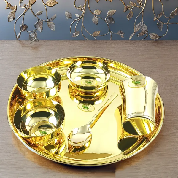 Brass_Traditional_Plain_Thali_Dinner_Set