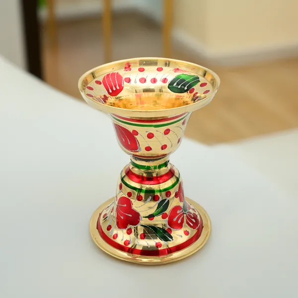 Gold-Tone_Painted_Pedestal_Diya_Lamp