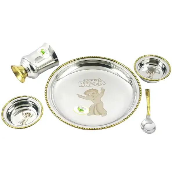 Metallic_Chhota_Bheem_5-Piece_Kids_Dinner_Set