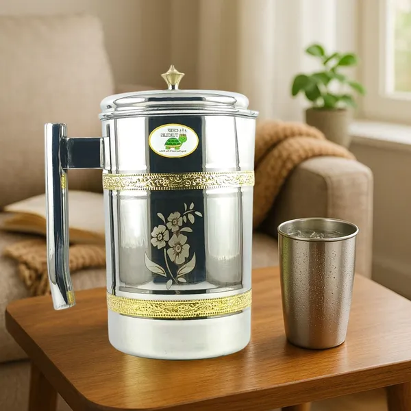 Stainless_Steel_Decorative_Floral_Print_Water_Jug