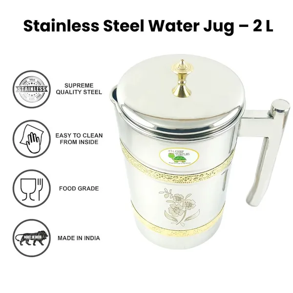 Stainless_Steel_Decorative_Floral_Print_Water_Jug