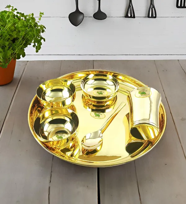 Brass_Traditional_Plain_Thali_Dinner_Set