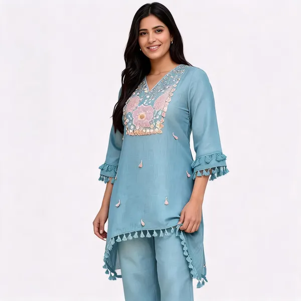Blue_Embroidered_Straight_Co-Ord_Set__For_Women