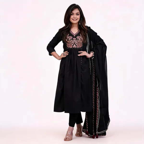 Black_Embroidered_Anarkali_Suit_Set_For_Women