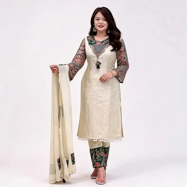 Cream_Embroidered_Straight_Suit_Set_For_Women