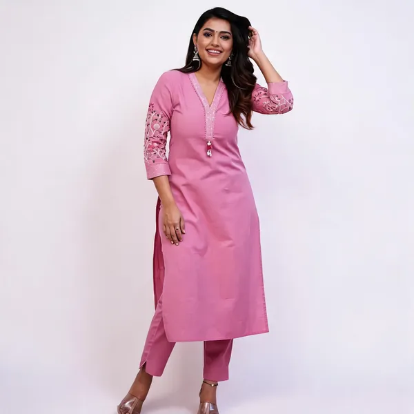 Pink_Cotton_Straight_Kurta_Set_For_Women