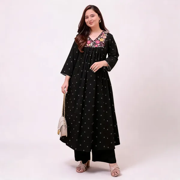 Black_Printed_Anarkali_Kurta_Set_For_Women