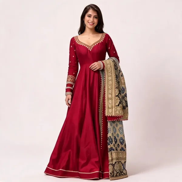 Rani_Pink_Anarkali_Suit_Set_For_Women