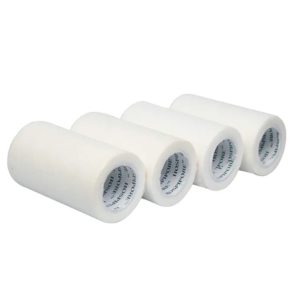 Cruzine_Microporous_Surgical_Tape_Hypoallergenic_Paper_Tape_For_Gentle_Secure_Wound_Closure_Multiple_Sizes_Paper_4_Rolls_Per_Pack_White_Color