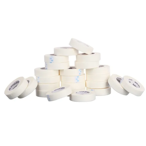 Cruzine_Microporous_Surgical_Tape_Hypoallergenic_Paper_Tape_For_Gentle_Secure_Wound_Closure_Multiple_Sizes_Paper_24_Rolls_Per_Pack_White_Color