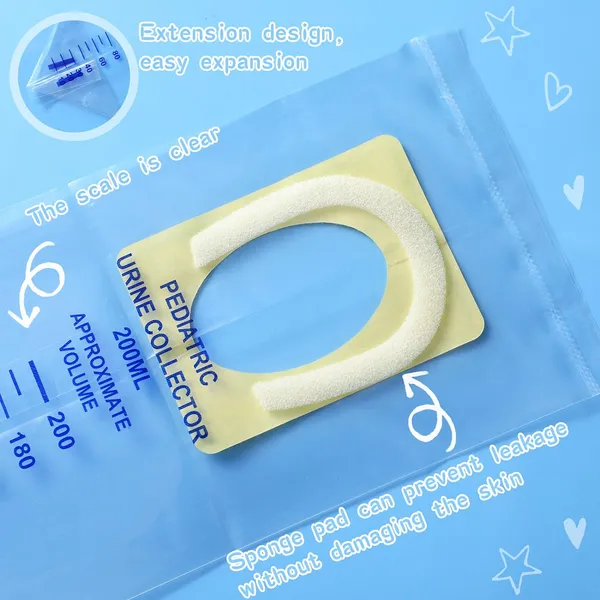 Cruzine_Pediatric_Urine_Collection_Bag_Pvc_100ml_Pack_Of_10_Pvc_Pediatric