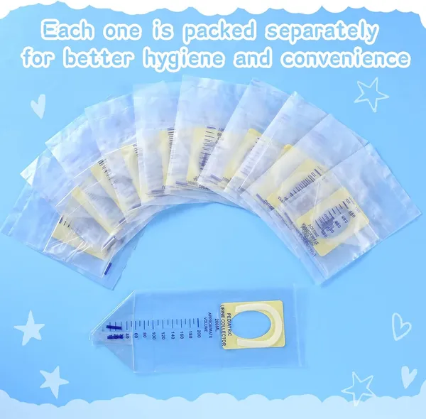Cruzine_Pediatric_Urine_Collection_Bag_Pvc_100ml_Pack_Of_10_Pvc_Pediatric