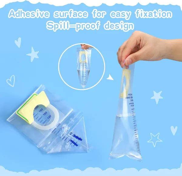 Cruzine_Pediatric_Urine_Collection_Bag_Pvc_100ml_Pack_Of_10_Pvc_Pediatric