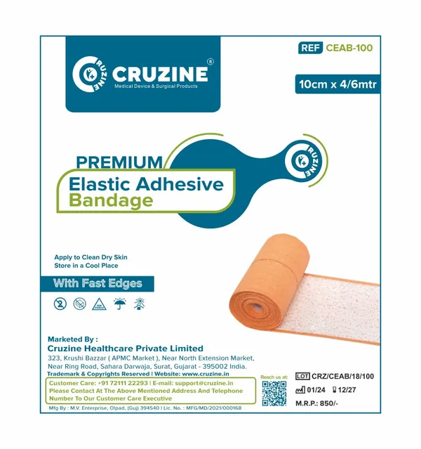 Cruzine_Elastic_Adhesive_Bandage_10cm_X_4_6_Meter_Versatile_Support_And_Stability_For_Injury_Recovery_Pack_Of_1_Default_Title