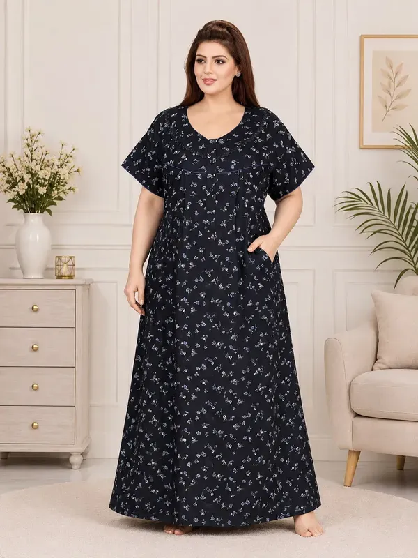 Plus_Size_Printed_Nighty_For_Women_Comfortable_Nightwear