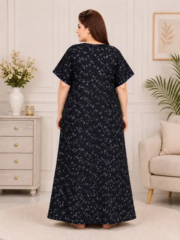 Plus_Size_Printed_Nighty_For_Women_Comfortable_Nightwear