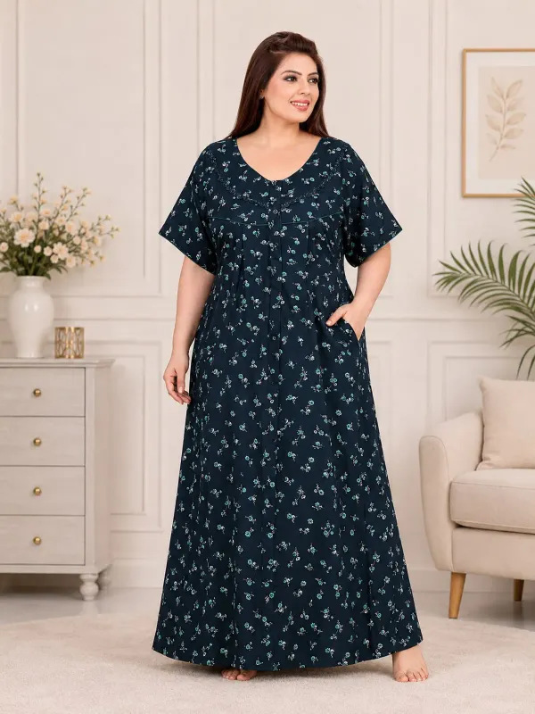 Plus_Size_Printed_Nighty_For_Women_Comfortable_Nightwear