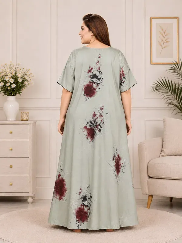 Plus_Size_Printed_Nighty_For_Women_Comfortable_Nightwear