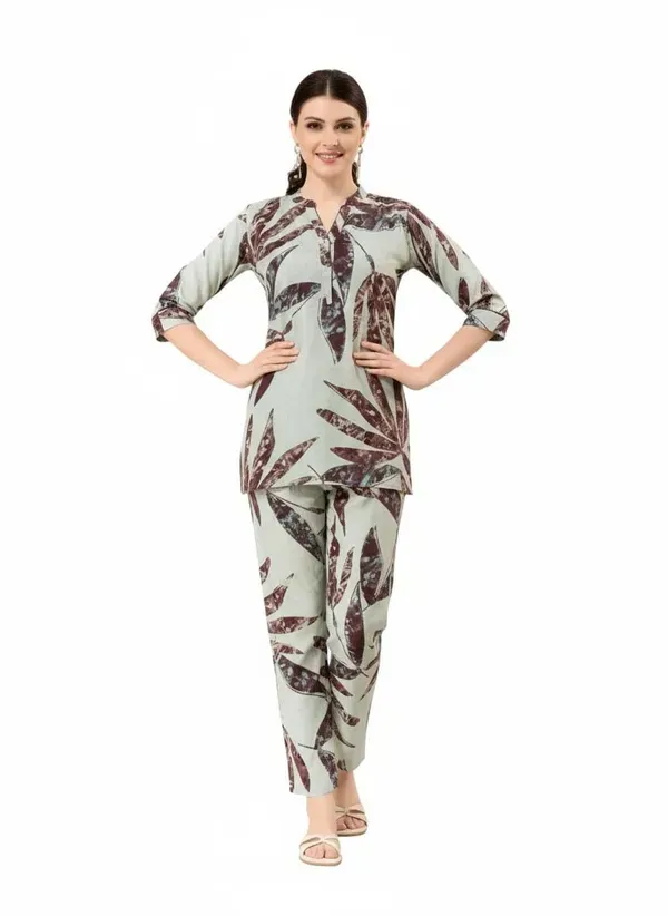 Grey_Rayon_Premium_Co_Ord_Set_For_Women