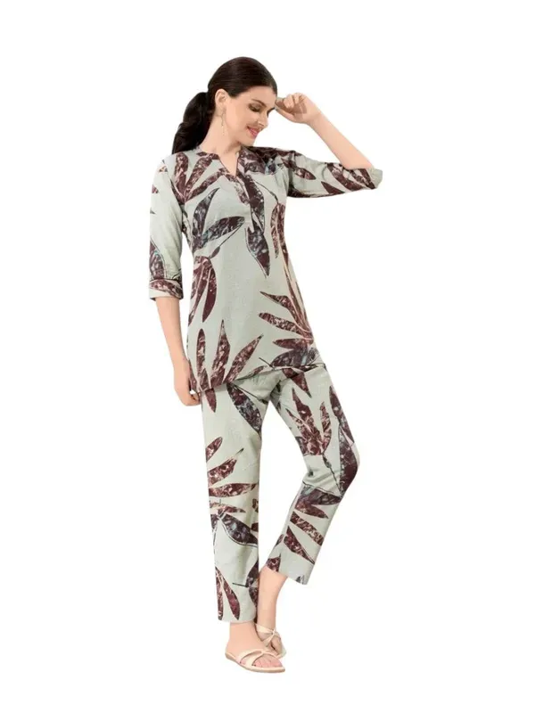 Grey_Rayon_Premium_Co_Ord_Set_For_Women