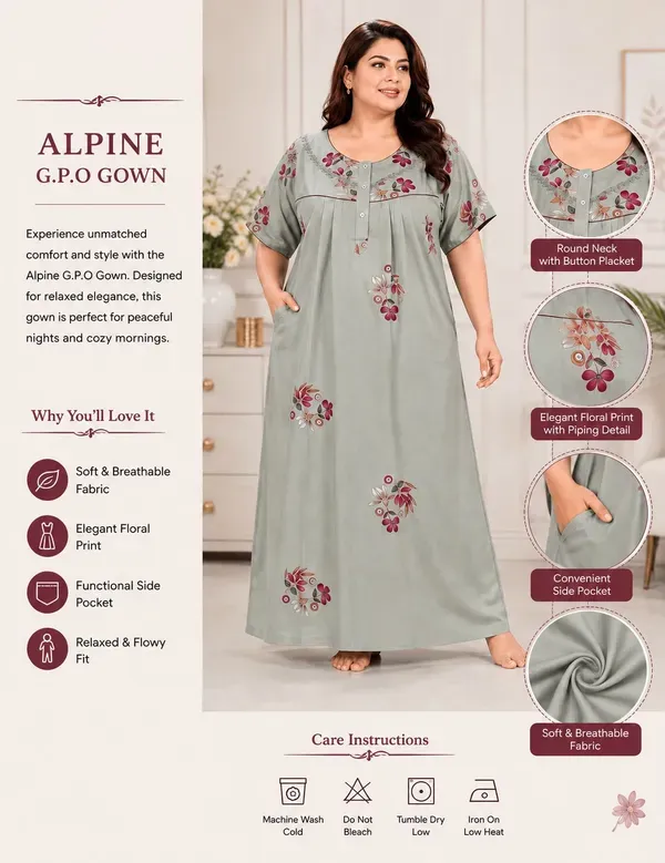 Plus_Size_Printed_Nighty_For_Women_Comfortable_Nightwear