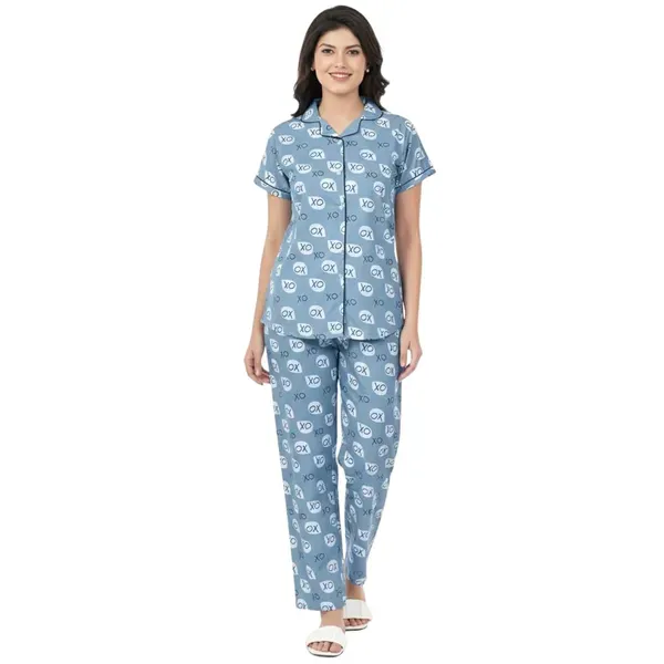 Blue_Cotton_Premium_Night_Suit_For_Women
