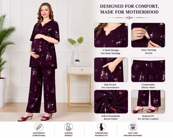 Nursing_Maternity_Cord_Set_For_Women