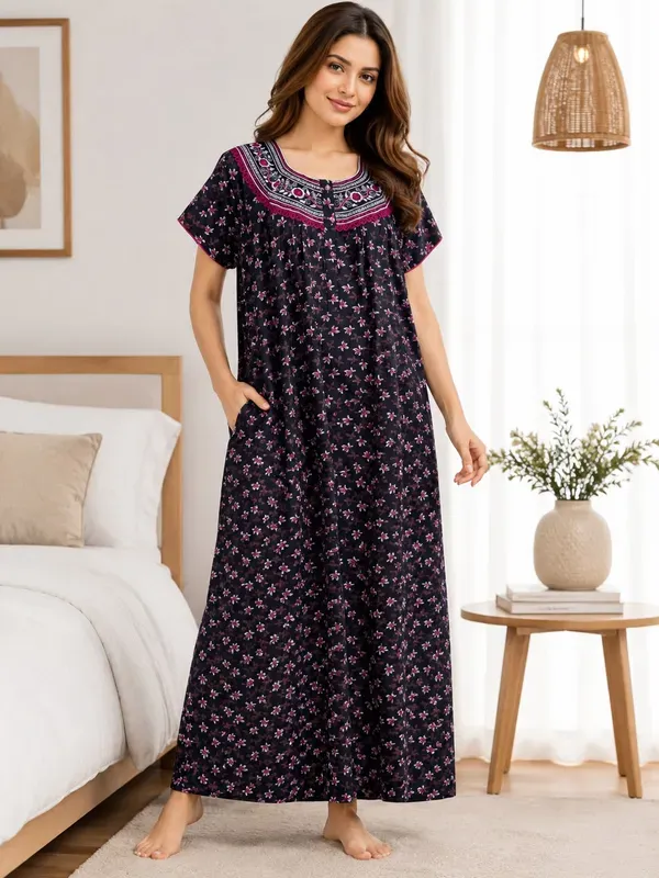 Women_S_Embroidered_Neck_Alfine_Night_Gown