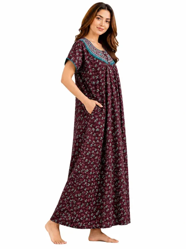 Women_S_Embroidered_Neck_Alfine_Night_Gown