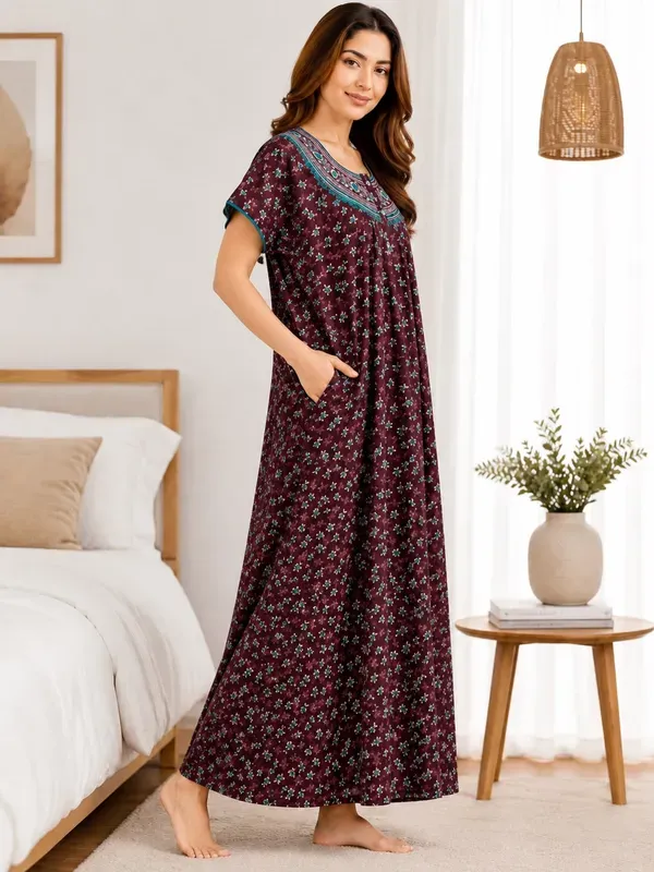 Women_S_Embroidered_Neck_Alfine_Night_Gown