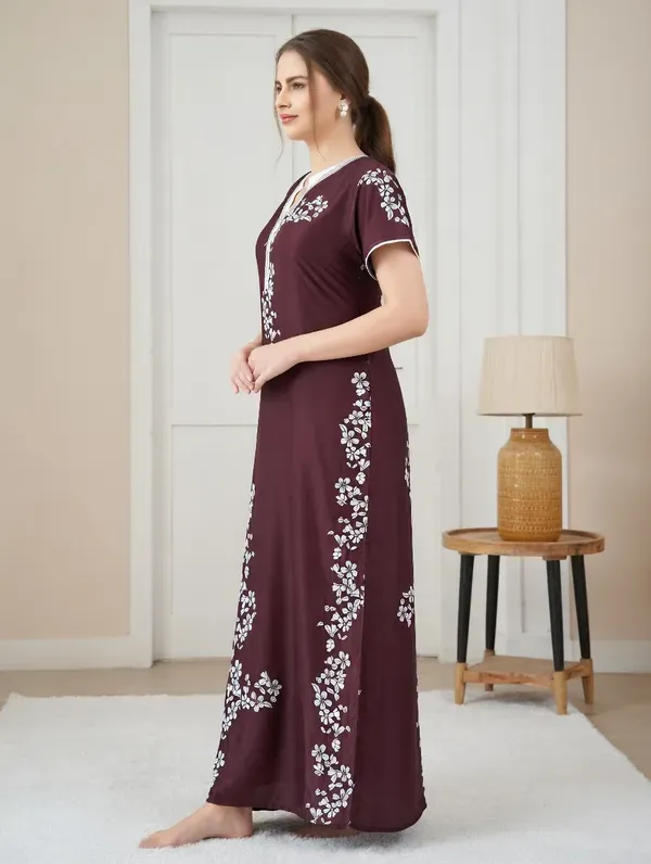 Floral_Vine_Satin_Nighty