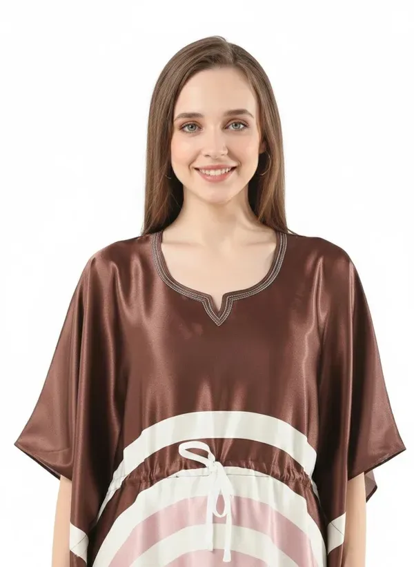 Brown_Italian_Satin_Premium_Kaftan_Night_Gown_For_Women