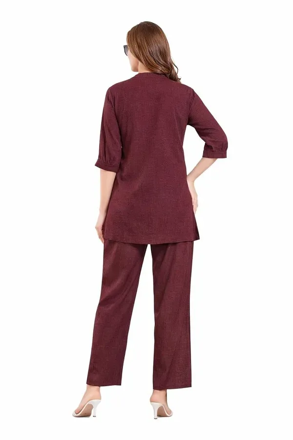Maroon_Lilan_Premium_Co_Ord_Set_For_Women