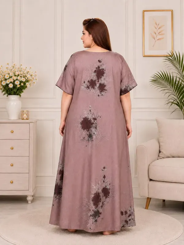 Plus_Size_Printed_Nighty_For_Women_S_Comfortable_Nightwear